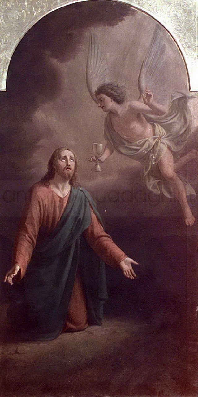 Orazione di Gesù nell'orto - 1891 - olio su tela - chiesa di A. Maria Maddalena - Tavernona (BG)
